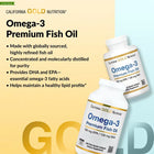 California Gold Nutrition, Omega-3 Premium Fish Oil, 100 Fish Gelatin Softgels (1,100 mg per Softgel)