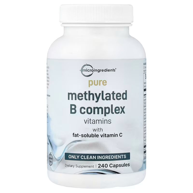 Micro Ingredients, Pure Methylated B Complex Vitamins with Vitamin C, 240 Capsules