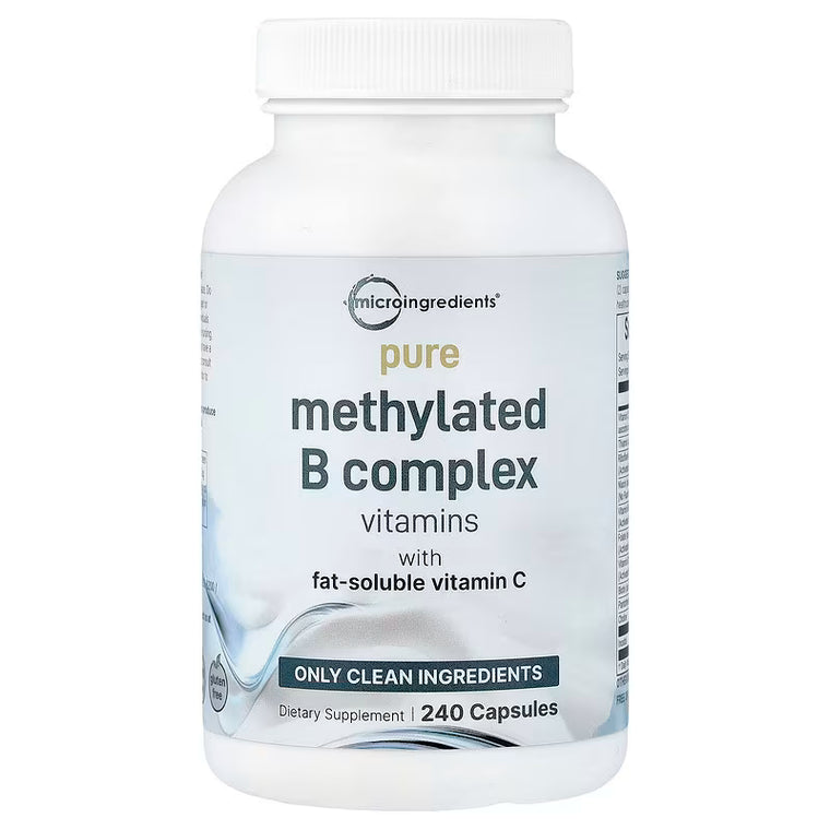 Micro Ingredients, Pure Methylated B Complex Vitamins with Vitamin C, 240 Capsules