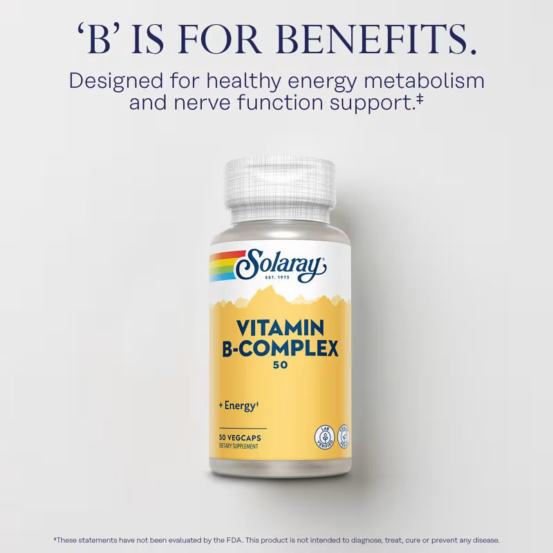 Solaray, Vitamin B-Complex, 50 VegCaps