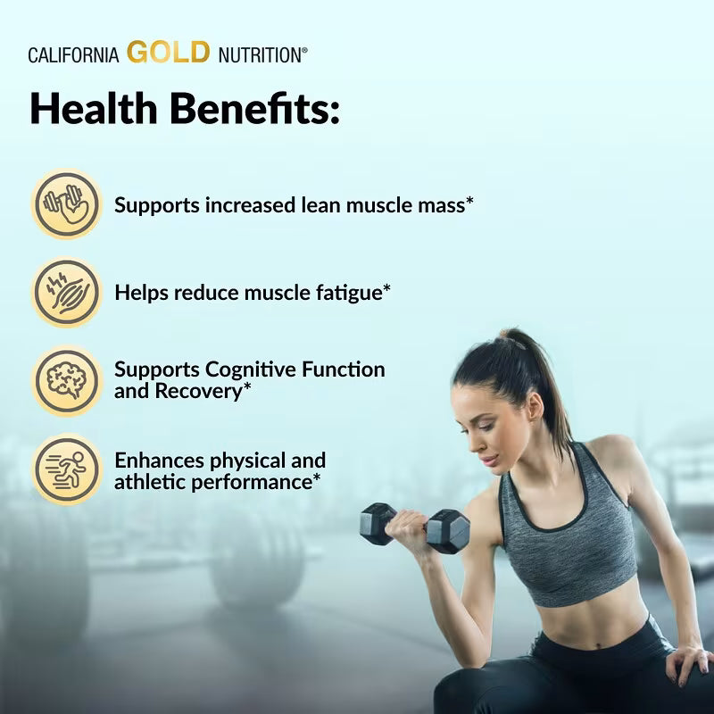 California Gold Nutrition, Sport, Pure Creatine Monohydrate, Unflavored, 1 lb (454 g)